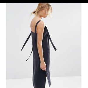 ASOS grey midi dress, size 14.